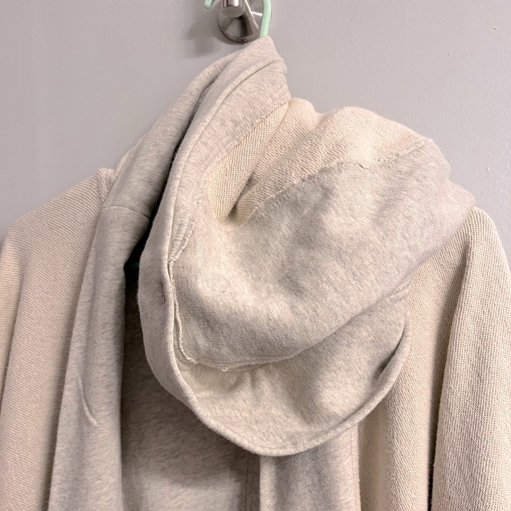 Free People Cozy Hooded Open Cardigan in Cream - Picture 12 of 16